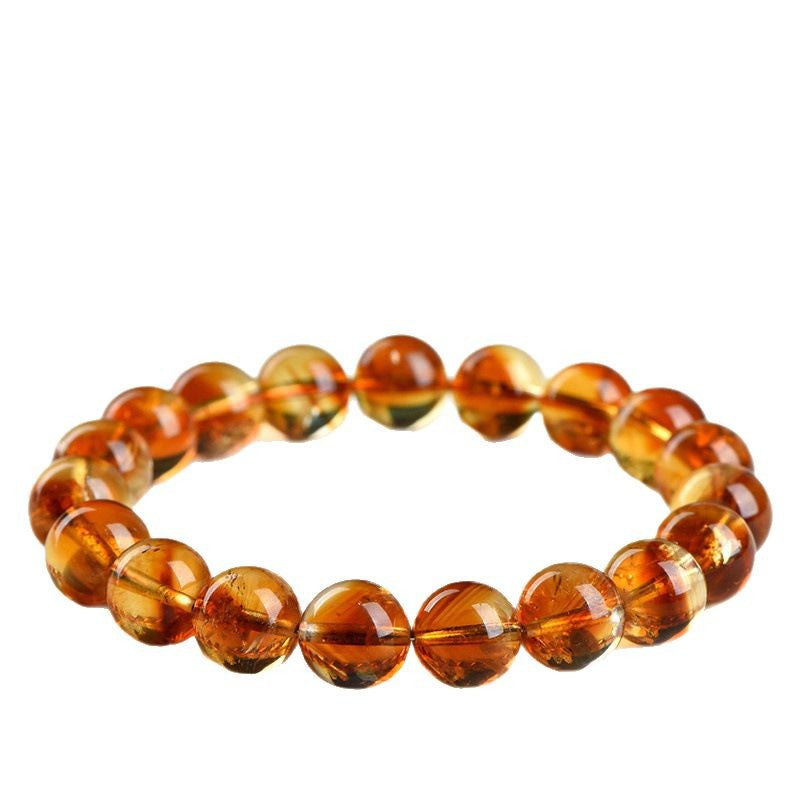 Crystal Lumina™ Premium Natural Citrine Bracelet - Rare Pyramid Phantom Inclusions for Wealth & Success