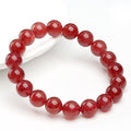 Crystal Lumina™ Premium Ice-Clear Strawberry Quartz Bracelet - Rare Translucent Healing Gemstone for Love & Radiance