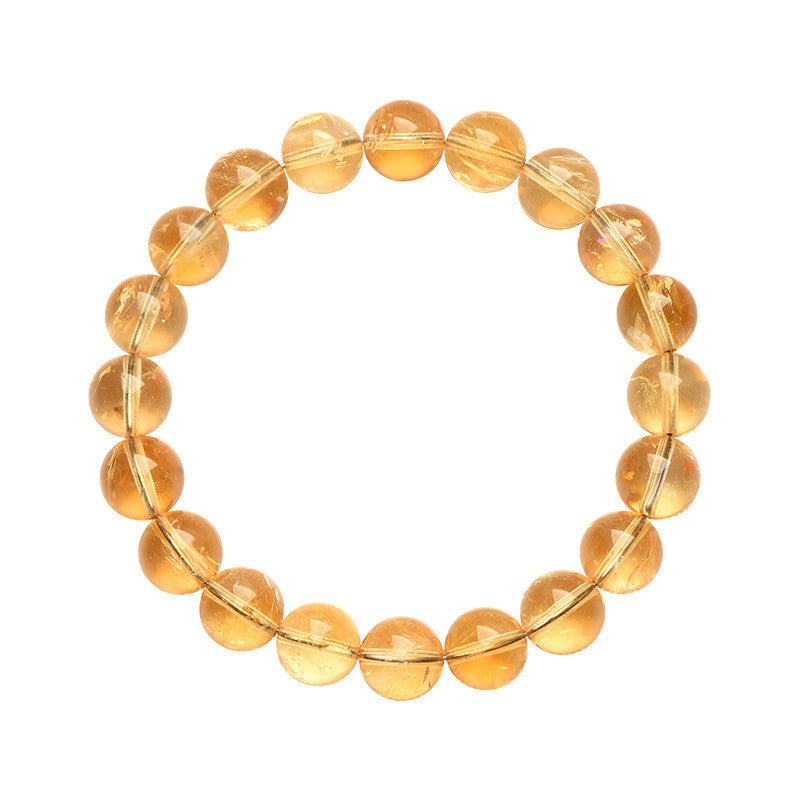 Natural Yellow Azeztulite Quartz Bracelet by Crystal Lumina | Rare High-Frequency Healing Stone | Spiritual Growth & Energy Alignment